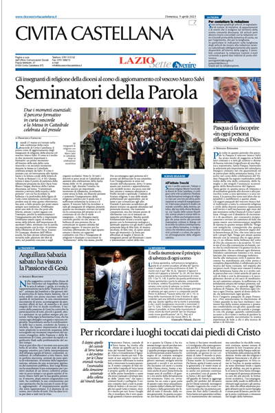 Avvenire - pagina diocesana del 09/04/2023